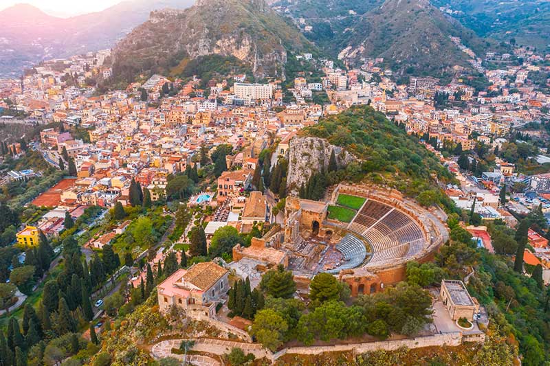 Taormina skyline, Sicily