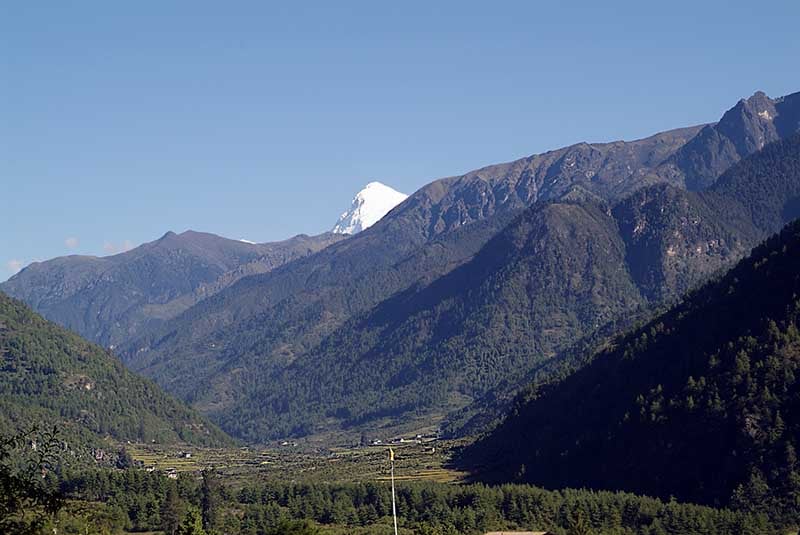 Views towards Mount Jomolhari