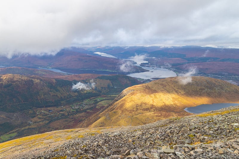 The views from Ben Nevis Mountain Track