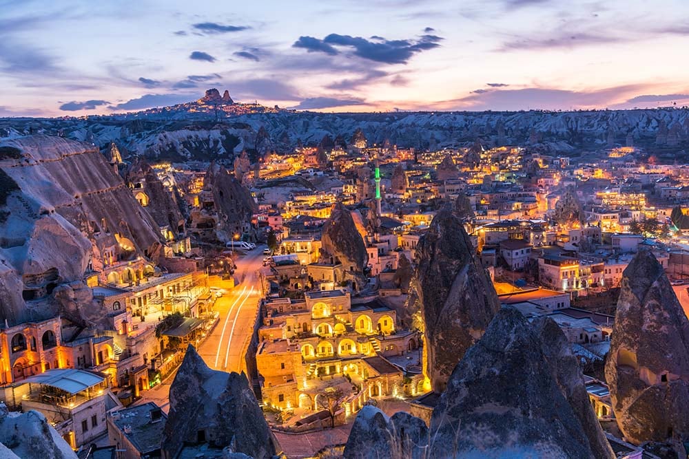 Goreme naktį