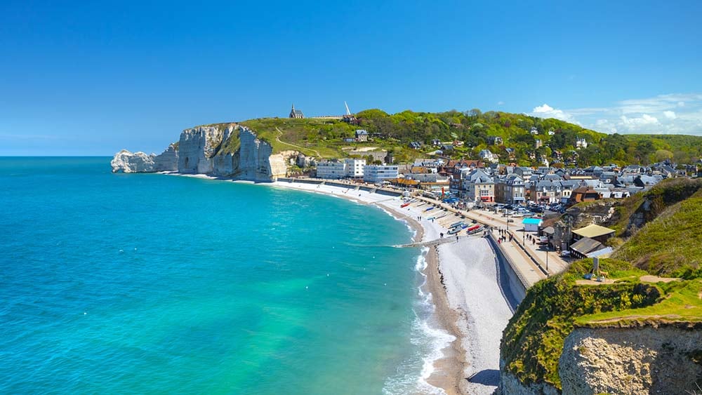 Etretat coastal town in France