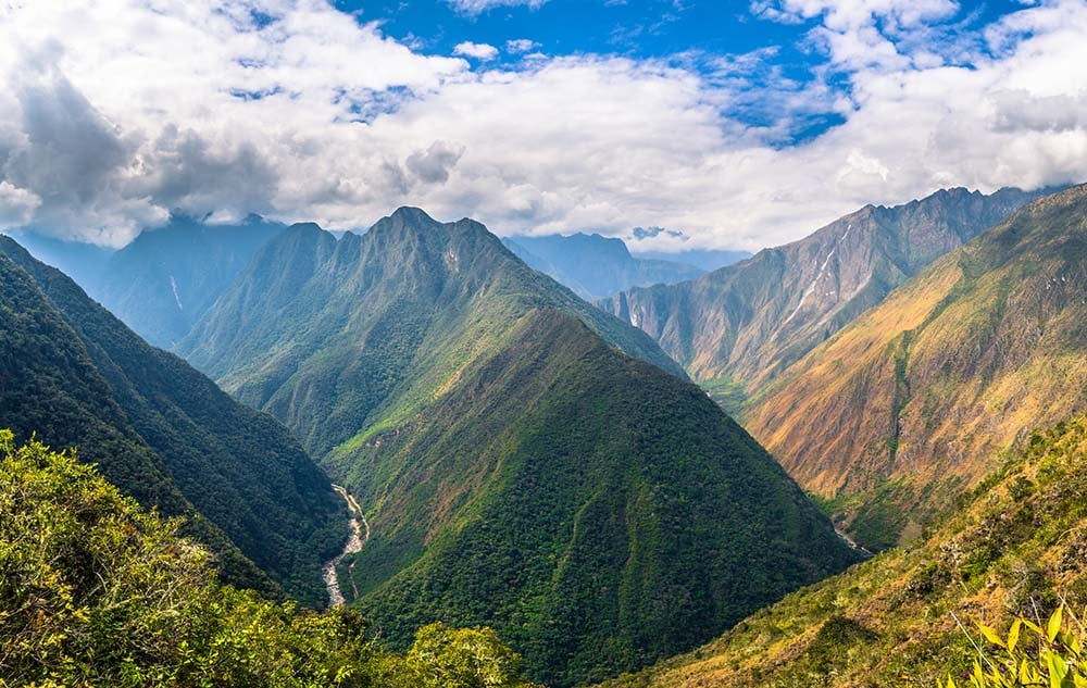 Views of landscape along the Inca Trail