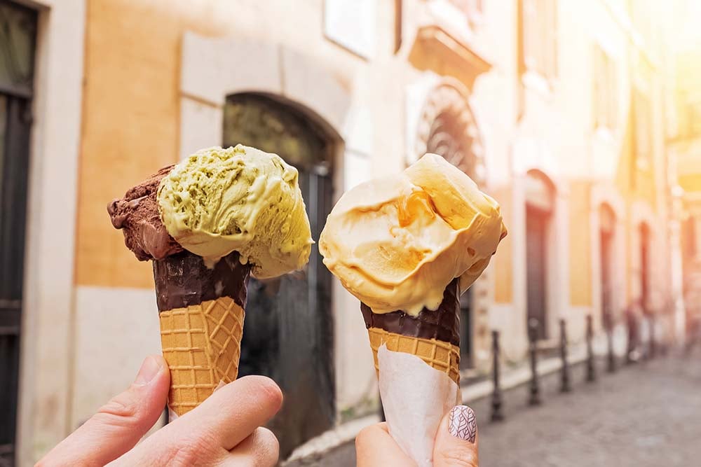 gelato in Rome