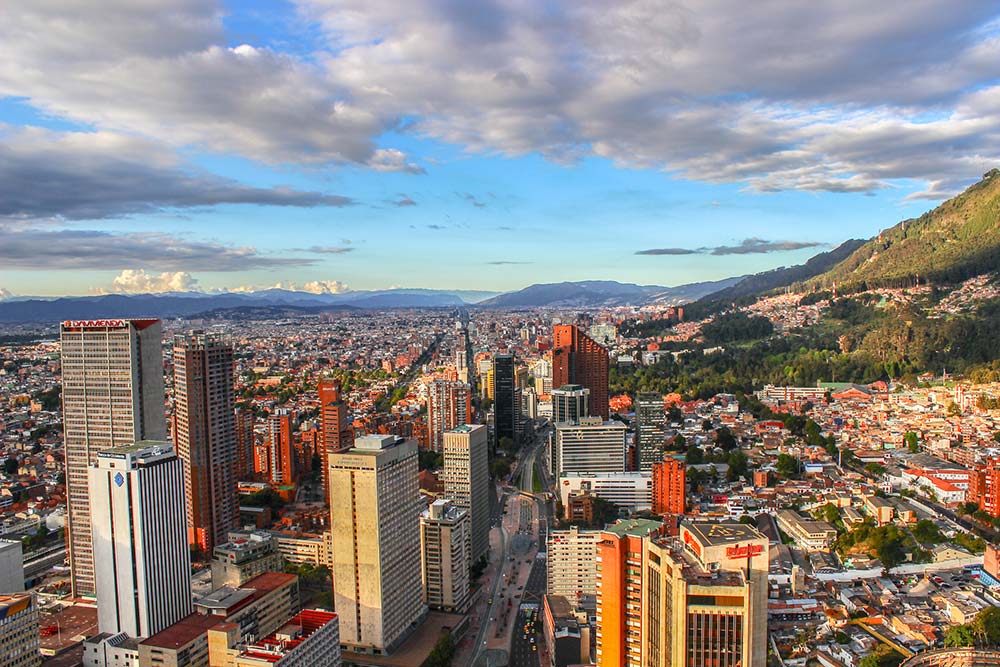 View of the Bogota skyline