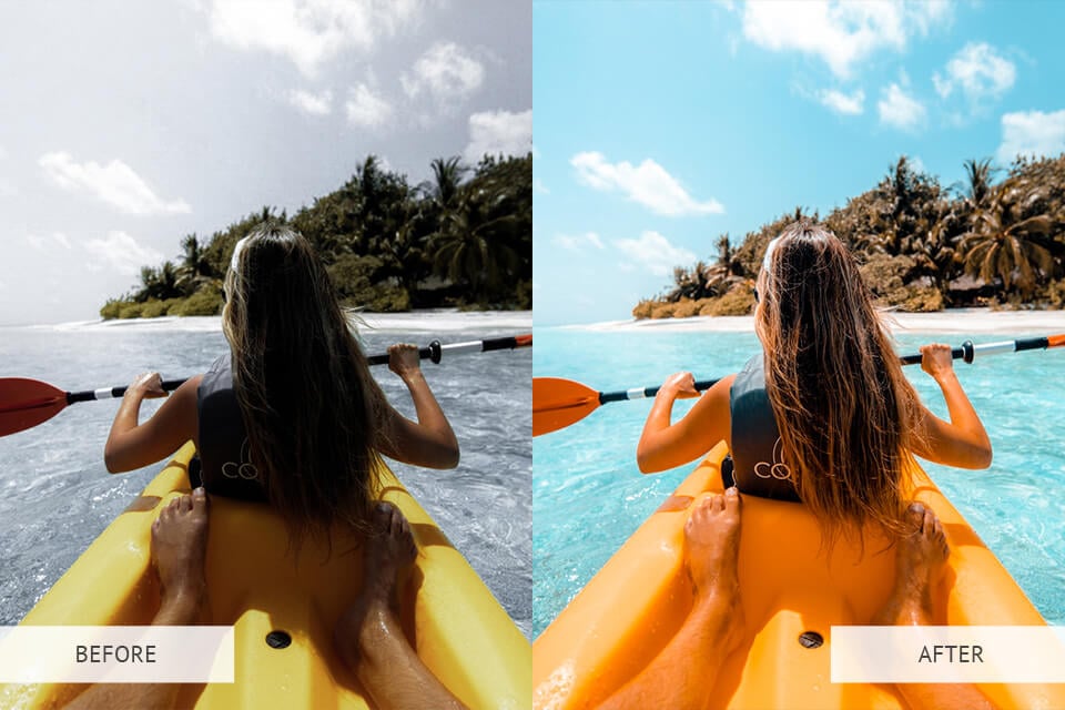 Orange and Teal presets example