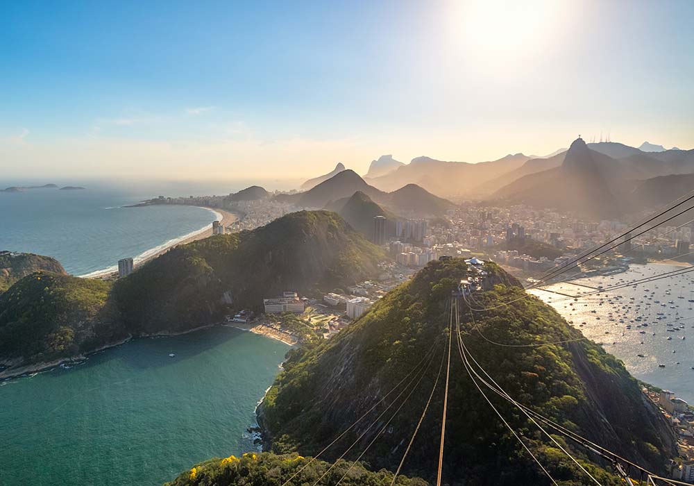 Views of Rio de Janeiro from Sugarloaf mountain