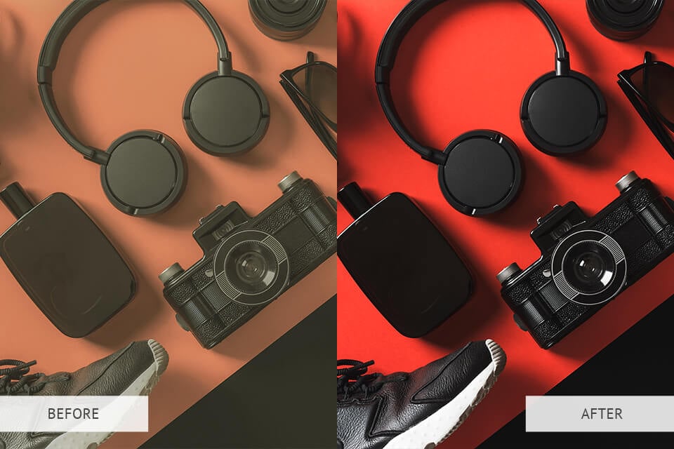 Example of Lightroom Product Presets