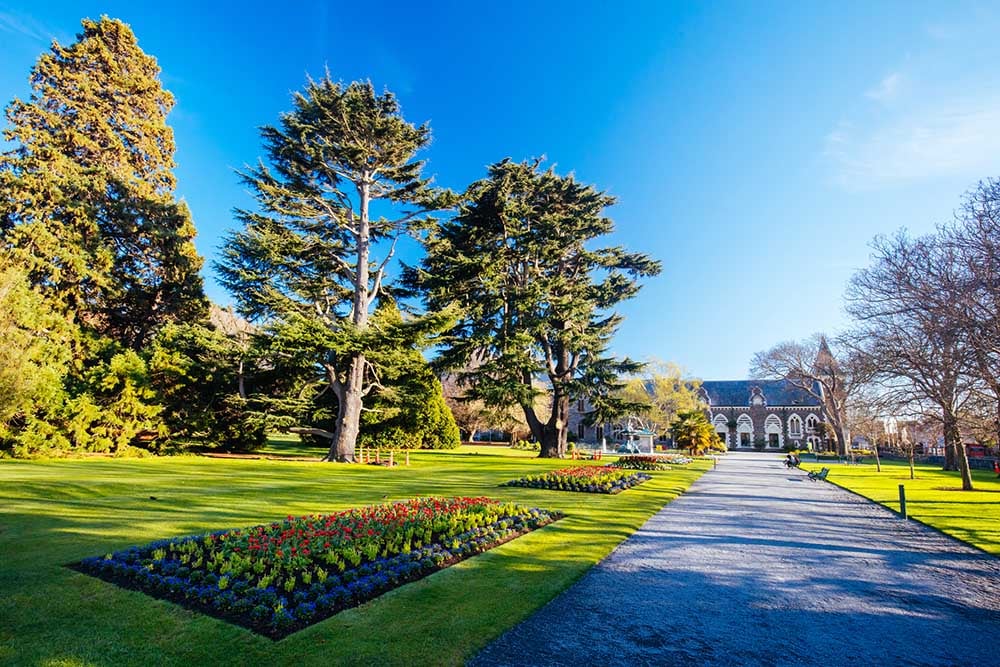 Christchurch Botanic Gardens in New Zealand