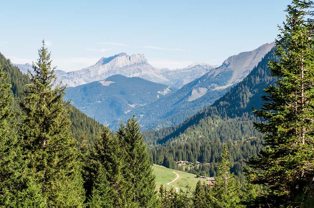Landscape of the Tour du Mont Blanc