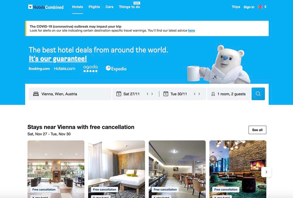 HotelsCombined Screenshot