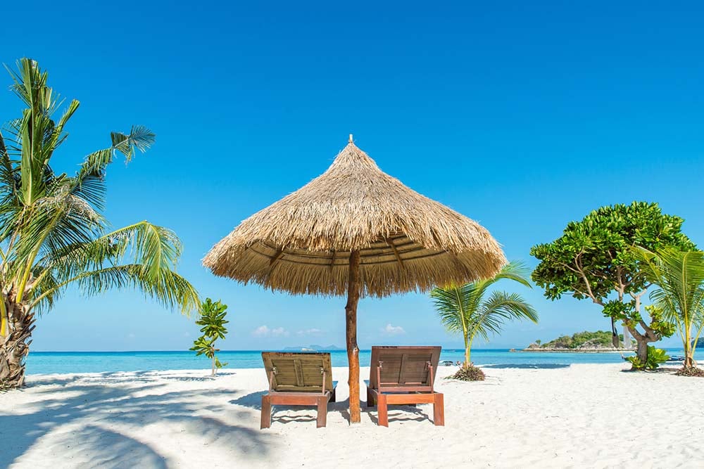 Phuket beach in Thailand