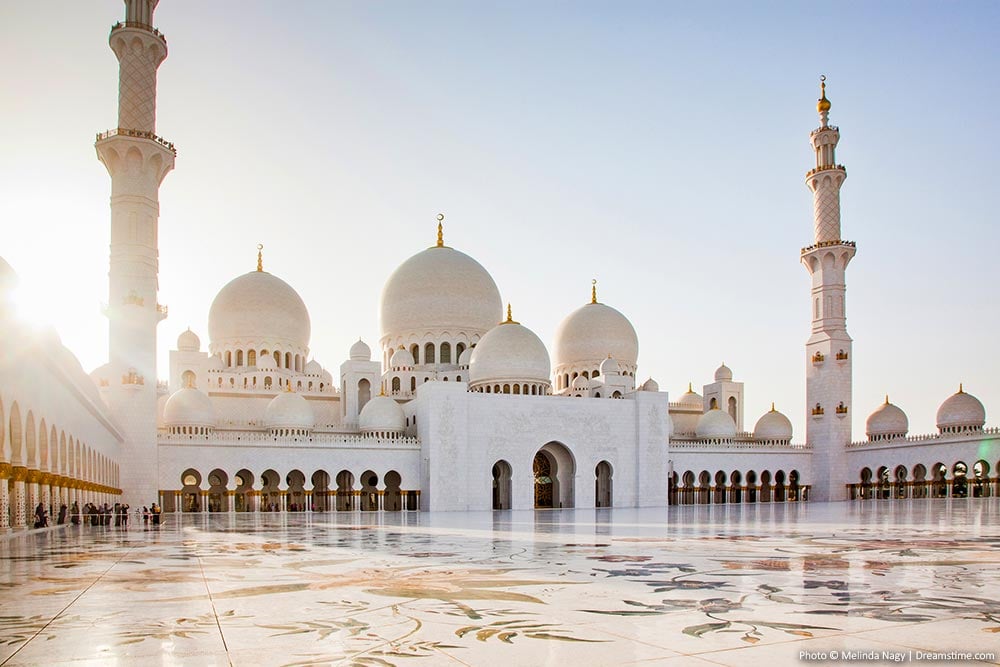 Sheikh Zayed Grand Mosque in Abu Dhabi