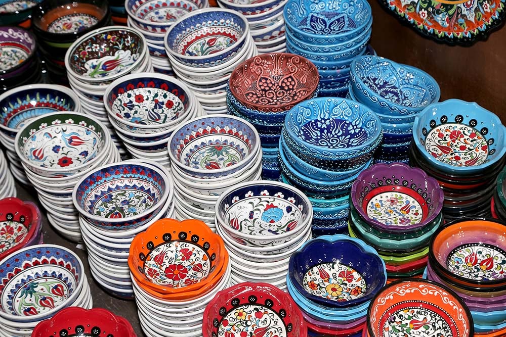 Souvenirs in shops in Jordan