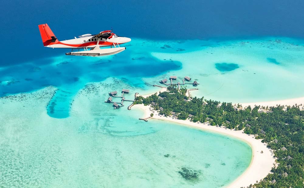 Maldives sea plane