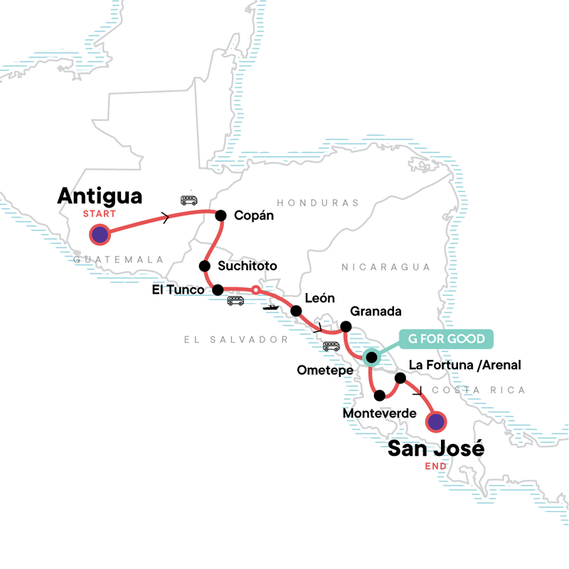 El Salvador Tour Example