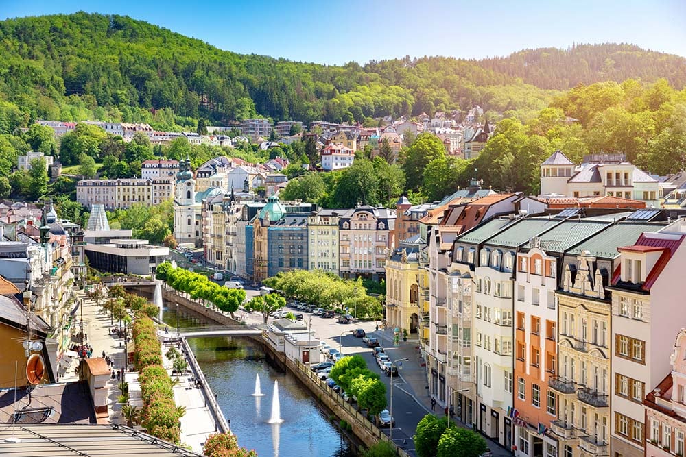 Karlovy Vary cityscape
