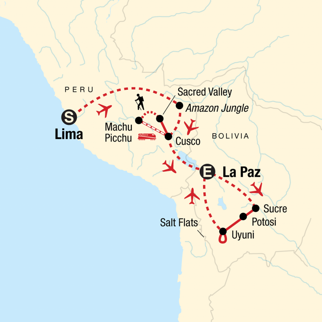 Peru and Bolivia Tour Example