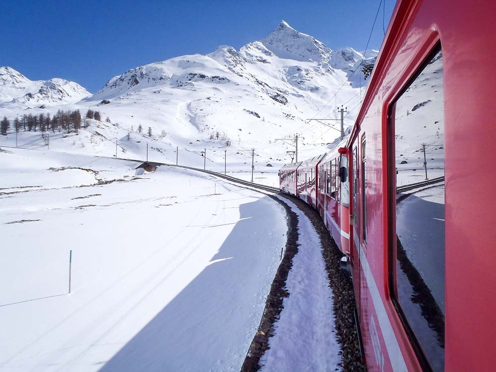 Bernina Express, St Moritz