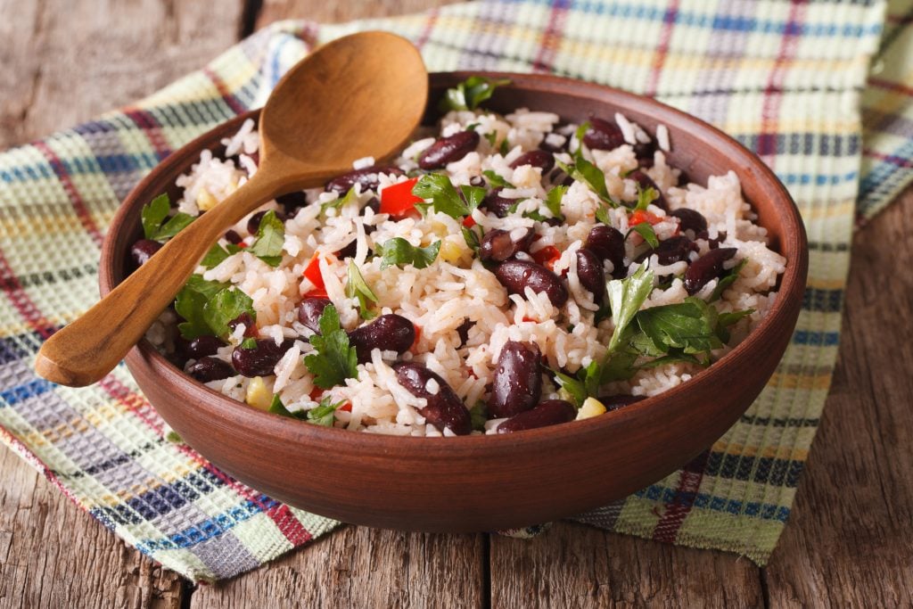 Gallo pinto dish