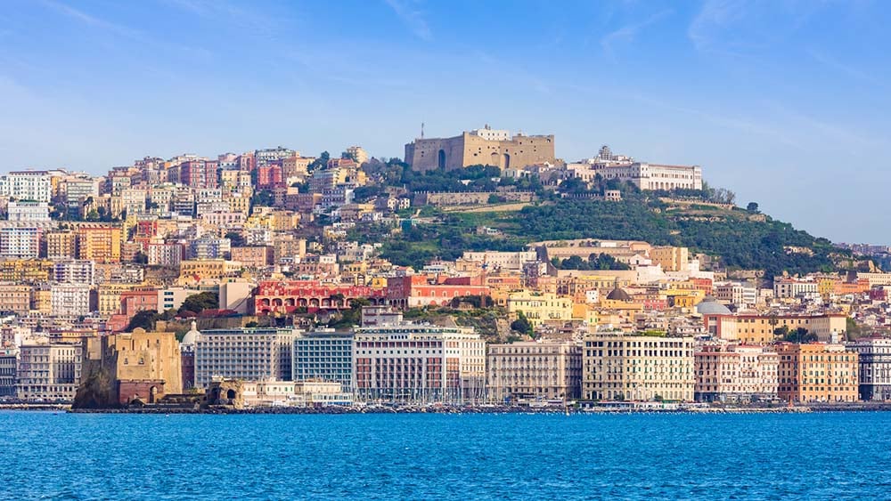 Castel Sant`Elmo skyline and waterfront