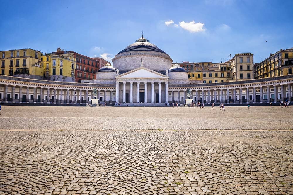 The grand Piazza del Plebiscito