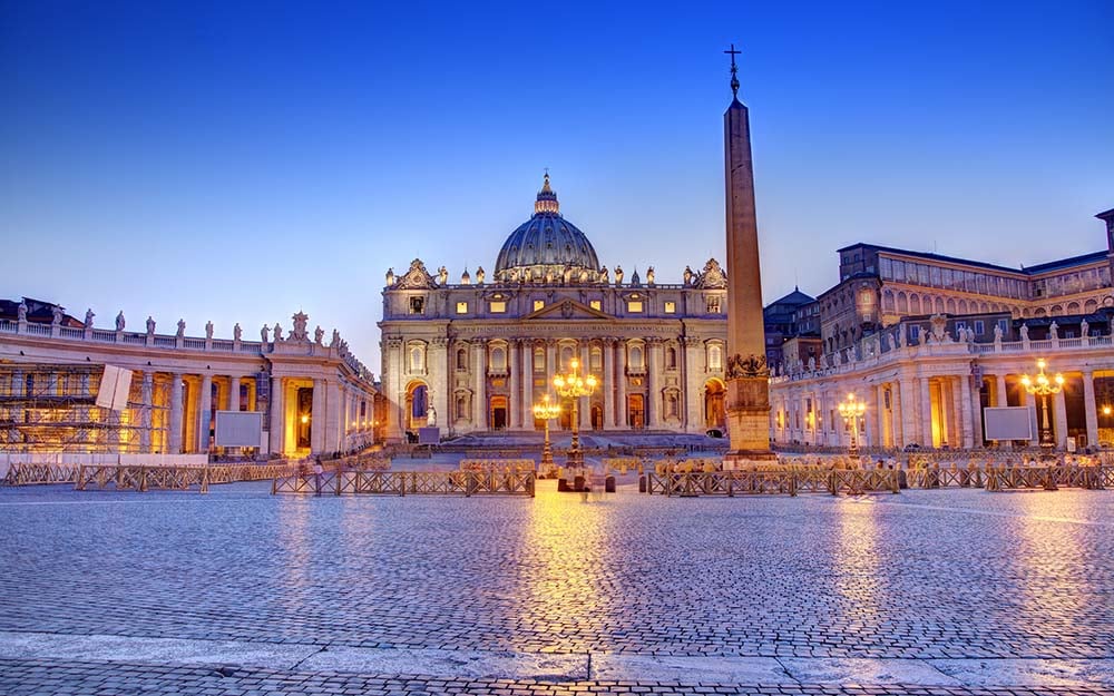 Vatican at night
