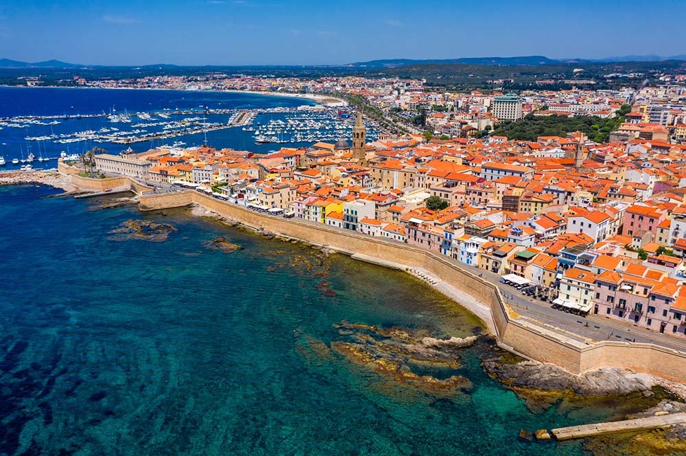 Alghero aerial view