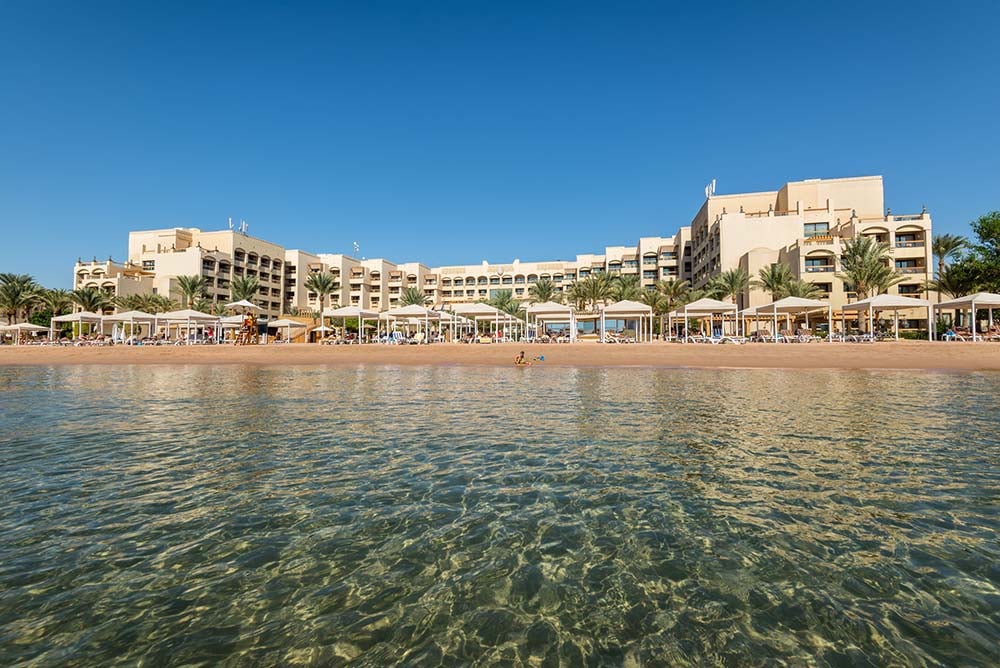 Aqaba beach and hotel