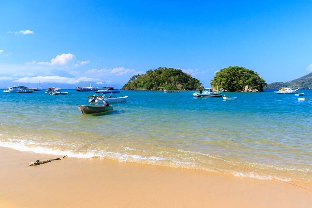Boats in Ilha Grande
