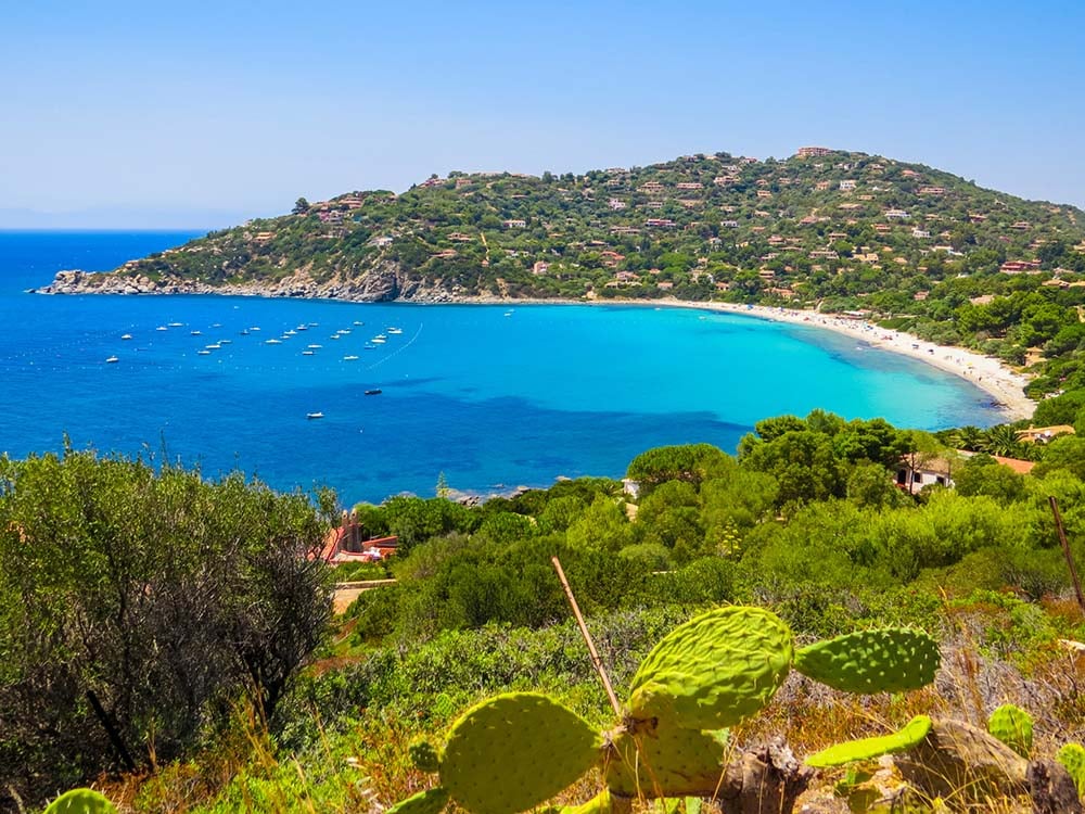 Costa Rei beach and landscape