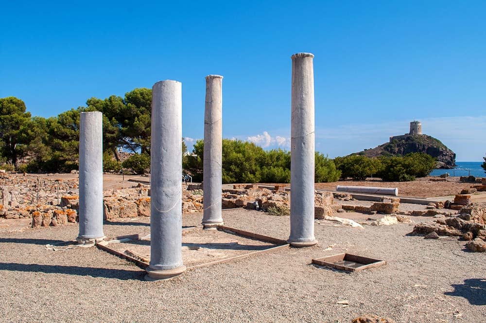 Excavations in Nora, Sardinia