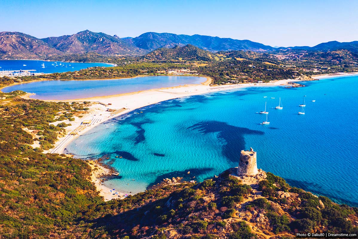 Sardinia landscape and beaches