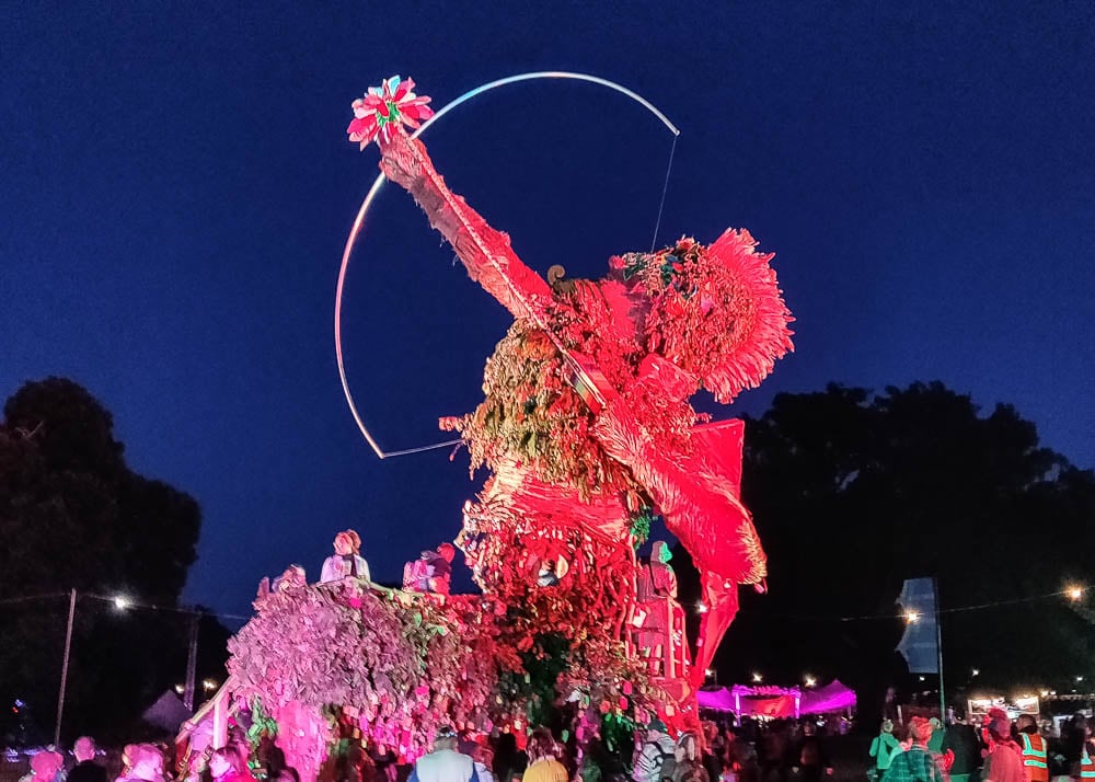 Green Man statue