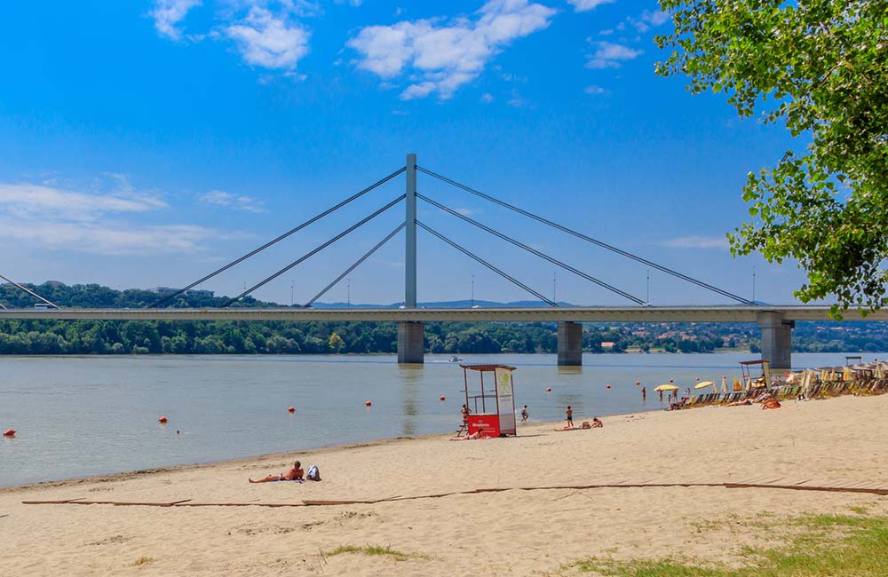 Strand Beach in Serbia