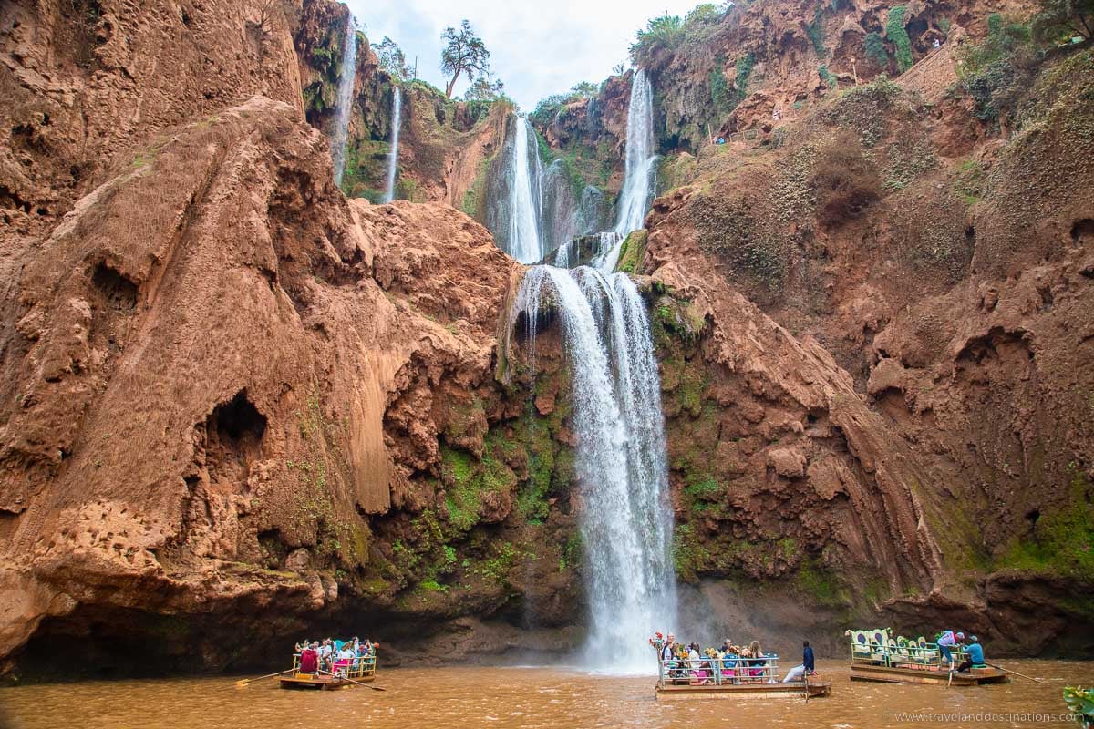 Boat rides at the Ouzoud Waterfalls