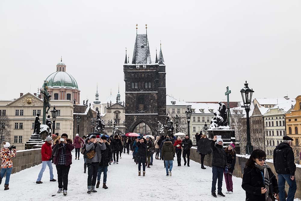 Charles Bridge in the Winter