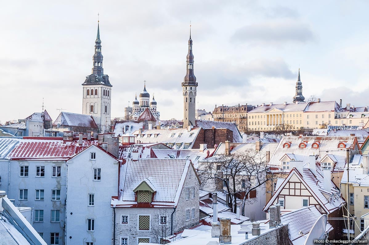 Winter Destinations in Europe showing Tallinn