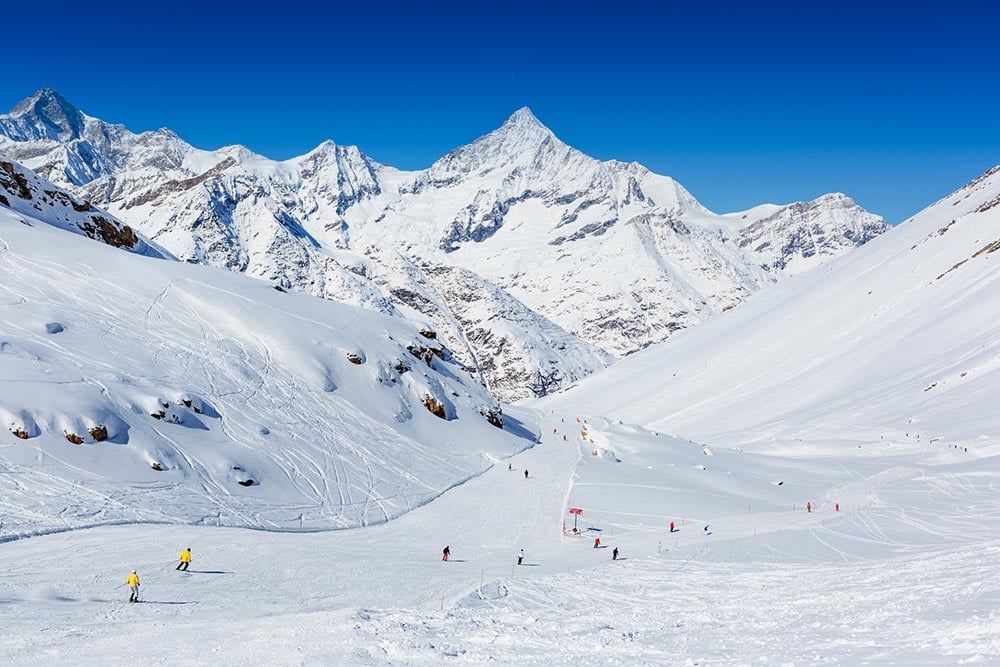 ski resorts in Switzerland