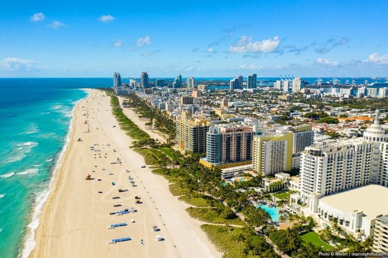 Miami aerial view