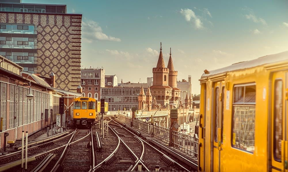 Trains and architecture in Berlin