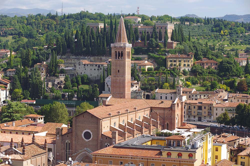 Panoramic view of Verona city