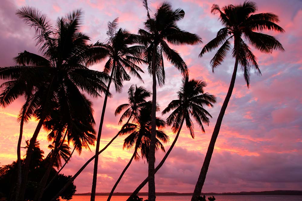 Exotic sunsets in Tonga
